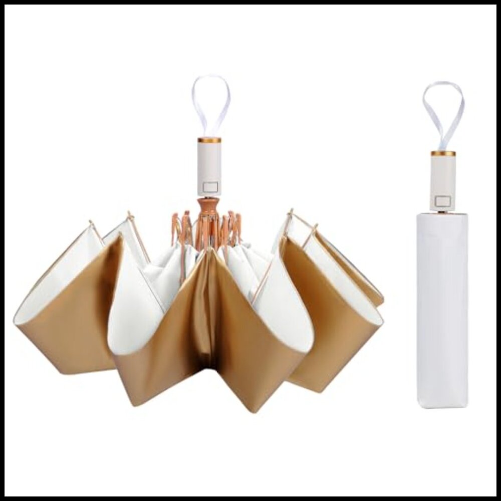 Automatic Folding Umbrella Lightweight Compact Su… - image 2
